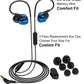 Rovking Sport Headphones Wired Sweatproof, Over Ear Earbuds for Running Gym Workout Exercise Jogging, Stereo in Ear Earphones with Mic, Noise Isolating Earhook Ear Buds for Cell Phone MP3 Laptop Blue