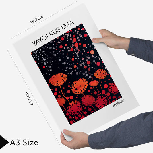 Nacnic Set of 6 Yayoi Kusama Wave And Ramen Japanise Posters with design illustration to decorate the walls of home. Rooms, office, shop, business. A3 and A4 size. Frameless.