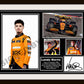 Lando Norris Autographed A4 Print, British F1 Driver, Formula One