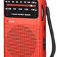 Tendak Small Radio, Portable Radio FM/AM, Pocket Radio Battery Radio with Excellent Receiving and Sound Quality/Headphone Jack, Easy to Use, Transistor Radio Suitable for Travel and Camping