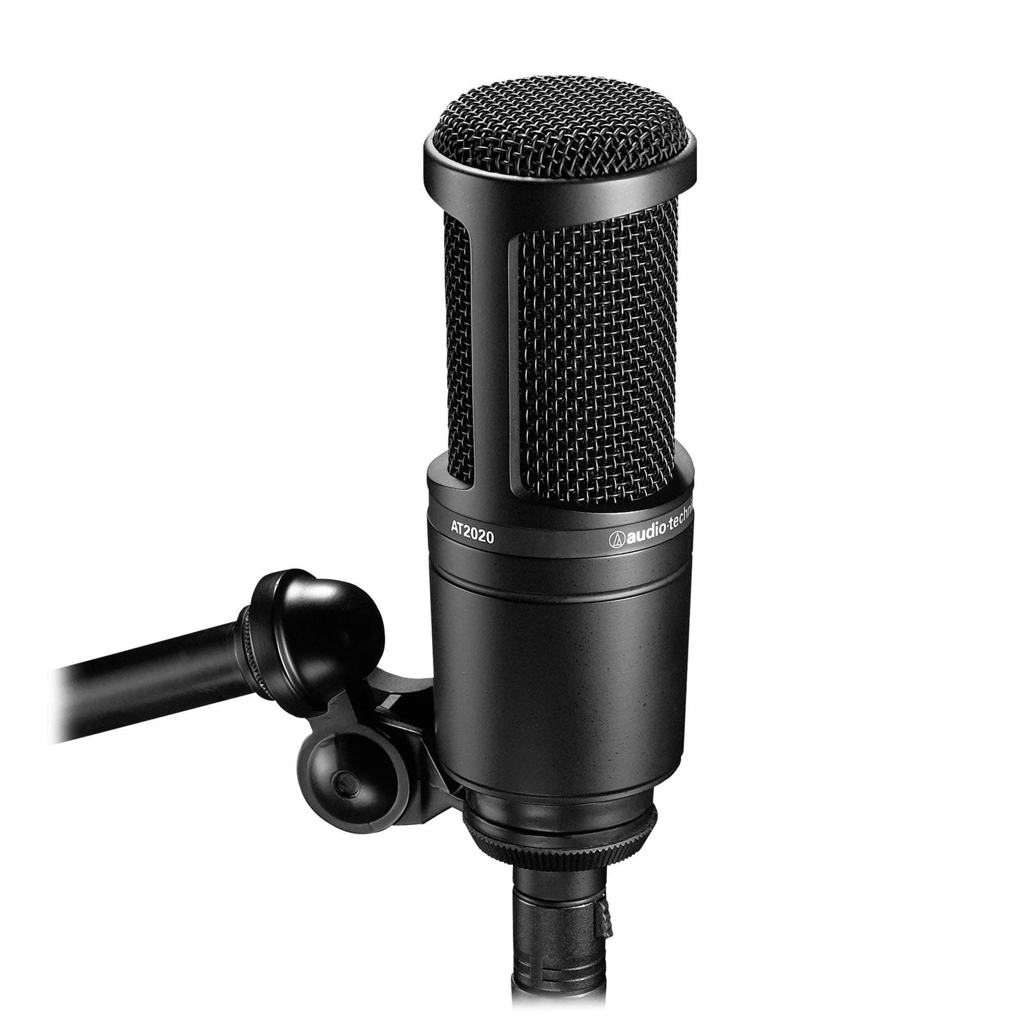 Audio-Technica AT2020 Cardioid Condenser Studio XLR Microphone, Ideal for Project/Home Studio Applications,Black