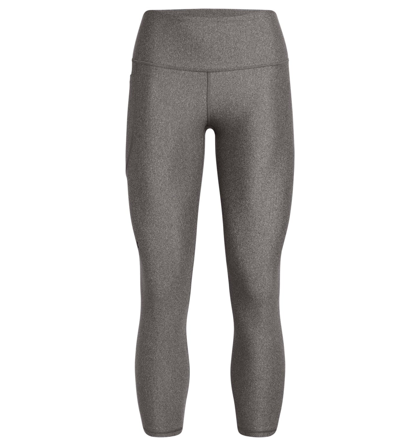 Under Armour - Womens Hg Armour Hirise 7/8 Ns Capri, Color Charcoal Light Heather (020), Size: X-Small x Tall