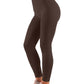 Love My Fashions® Womens Super Soft High Waisted Elasticated Warm Thick Fleece Lined Seamless Full Length Leggings Brown