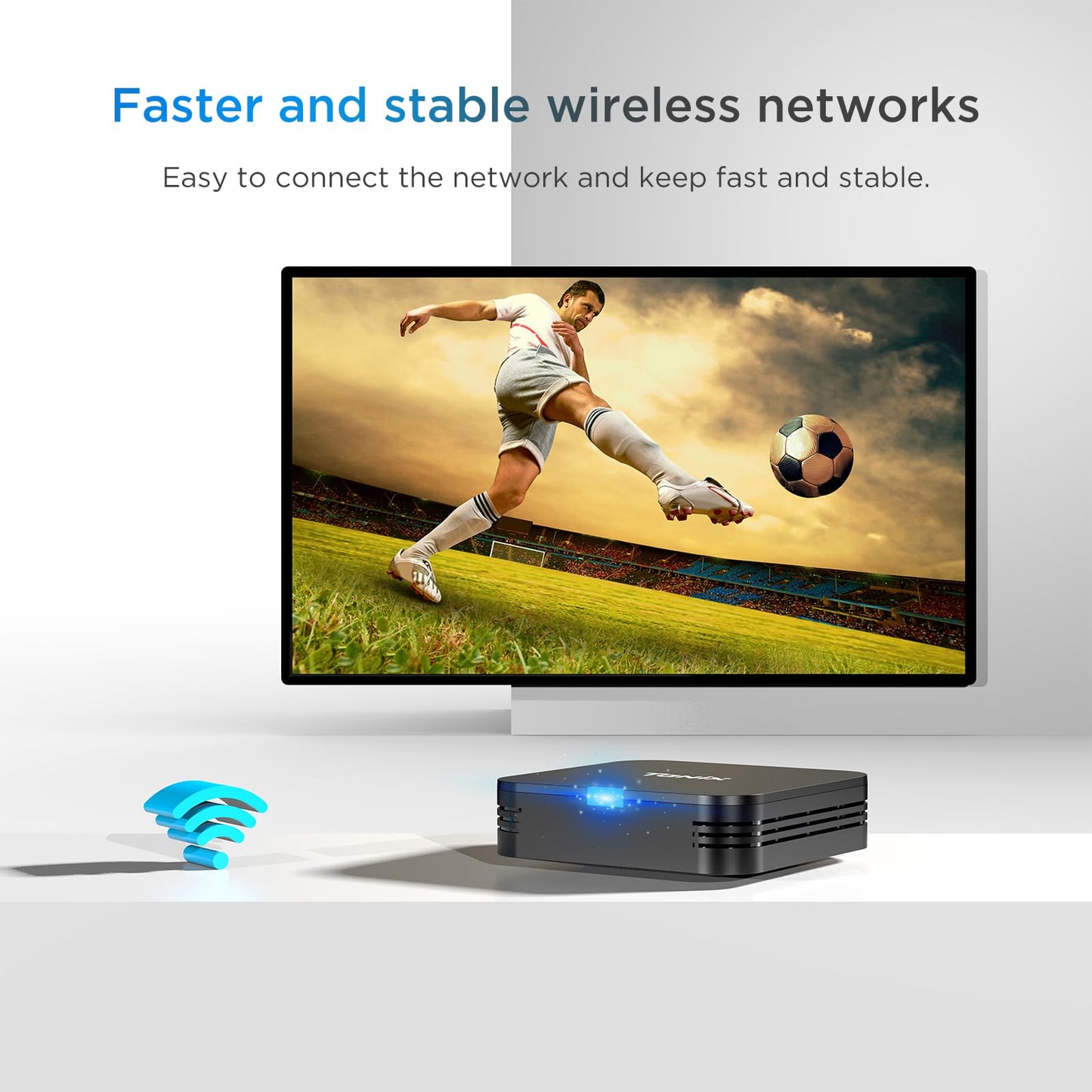 Android 10.0 TV Box, Android Box 2GB RAM 16GB ROM, Allwinner H313 Quad-Core ARM Cortex A53 Smart 4k TV Box, USB Drive and USB Hard Drive Support, WiFi Support.