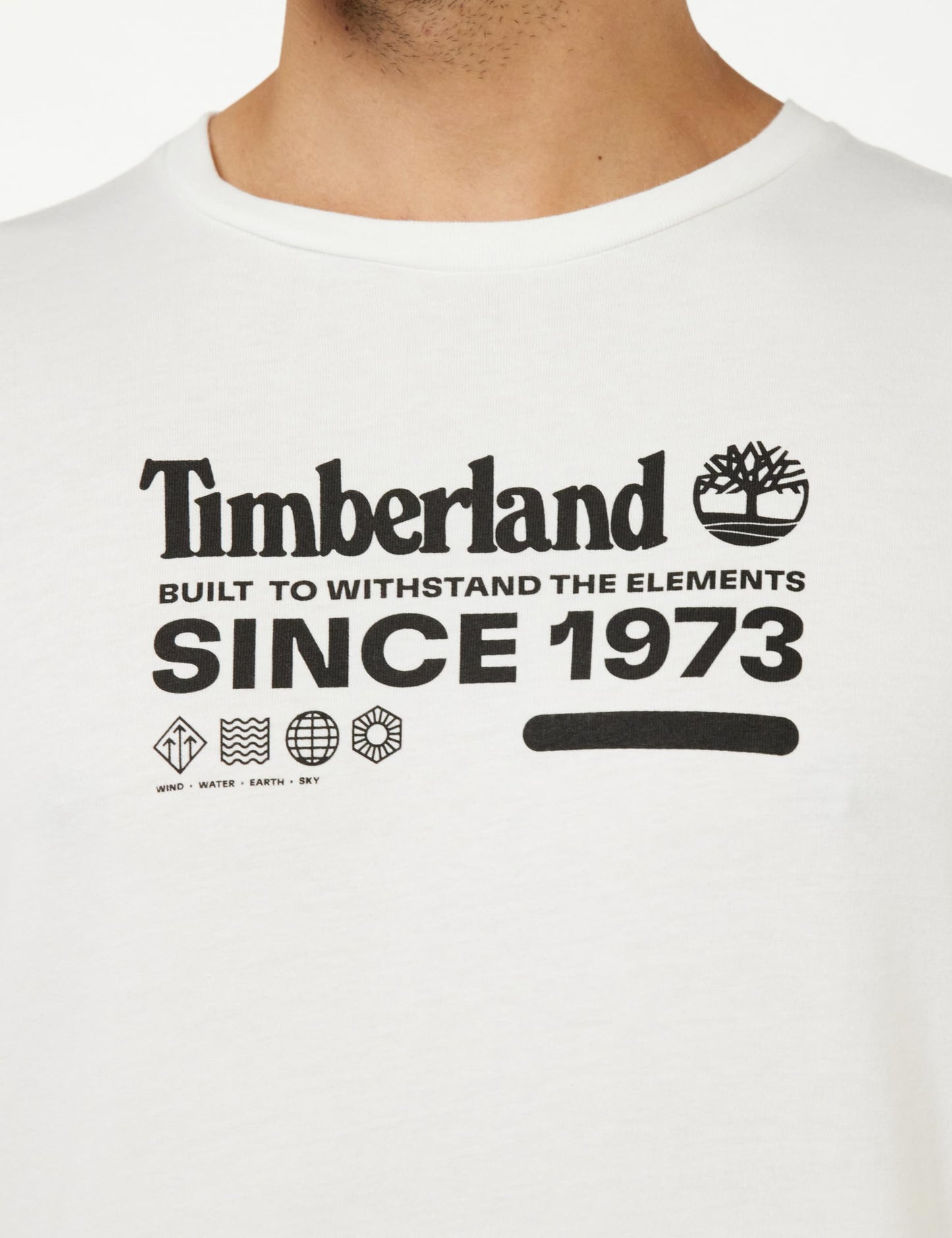 Timberland Men's Short Sleeve Tee 1 Tier3 T-Shirt, White, L