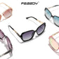 FEISEDY Classic Polarized Women Sunglasses Sparkling Composite Frame B2289