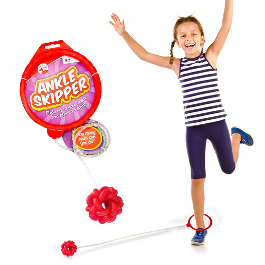 Ankle Skip Ball | Ankle Skips Toy for Kids Outdoor Toys & Games | Fun Play Boys and Girls Skipping Fitness Game | Ankle Skipper Girls Games, Games for Girls