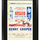 HWC Trading FR A3 Henry Cooper v Muhammad Ali 1966 Bout Gifts Printed Signed Autograph Poster for Boxer Memorabilia Fans - A3 Framed