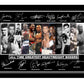 A4 Framed Poster All Time Greatest Heavyweight boxers Signed/Autographed Print. Boxing Muhammad Ali, Mike Tyson etc (A4 Framed 32cm x 23cm)