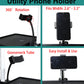 Hocoder Utility Microphone Stand Tray with Phone Holder Adjustable Mic Stand Tray Clamp-on Music Sheet Stand for Recording, Live Streaming, Karaoke