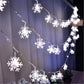 wuitopue 3Meters 20LED Christmas Snowflake String Lights Winter Fairyland Home Decor Sale Clearance Christmas Decorations Party Decor Xmas Decor Xmas Best Creativity Gift for Christmas