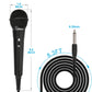 YIOWNER Wired Microphone, Karaoke Microphone, Handheld Microphone for Singing, Mic Karaoke with 2.5m Cable, Vocal Dynamic Mic for Speaker, AMP, Mixer, DVD