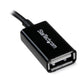 STARTECH.COM 5In Micro USB to USB Otg Host Adapter - Micro USB Male to USB a Female On-The-Go Host Cable Adapter, Black