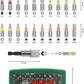 Bosch 32pc. Screwdriver Bit Set (PH-, PZ-, Hex-, T-, TH-, S-Bit, Accessories Drill and Screwdriver)