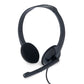 Verbatim Stereo 3.5mm Headset with Microphone,Black