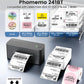 Phomemo 241BT Thermal Printer, Bluetooth Label Printer 4x6, Shipping Label Printer Compatible with Android, IOS And PC, Widely Used for Royal Mail, Hermes, Shopify, Ebay, Amazon, FedEx, UPS. Gray