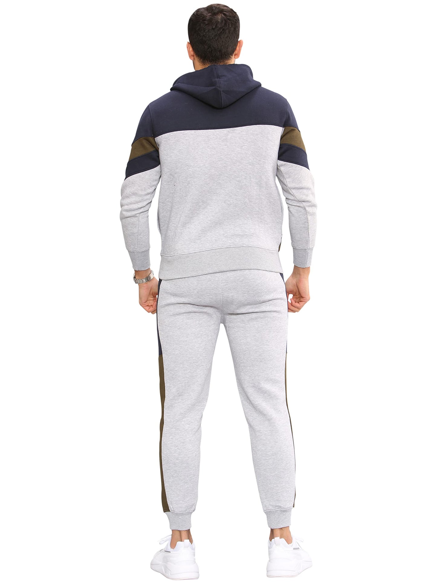 Love My Fashions® Men's Athletic Full-Zip Multi-Print Tracksuits Sports Casual Sweat Suit Slim Fit Warm Up Two-Piece Set