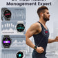 FOXBOX Smart Watch for Men (3 Straps),1.43'' AMOLED Fitness Waterproof Smartwatch,100+ Sport Modes with Bluetooth,Heart Rate, Sleep Calorie Blood Oxygen Monitor for Android iOS 400mAh Black