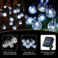 Solar Garden Lights Outdoor, 36ft 60 LED Solar String Lights Waterproof, Solar Powered Crystal Ball Indoor/Outdoor Fairy Lights Decorative Lights for Garden, Patio, Yard, Festival, Parties (White)