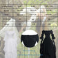 CR ROLECOS Victorian Dress Renaissance Costume Women Gothic Witch Dress Medieval Wedding Dress S/M White