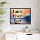 Faith over fear Matte Canvas, Framed (Multi-color) by Meraki  studio