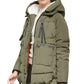 Orolay Women's Thickened Down Jacket Hooded Long Puffer Coat for Winter Green S