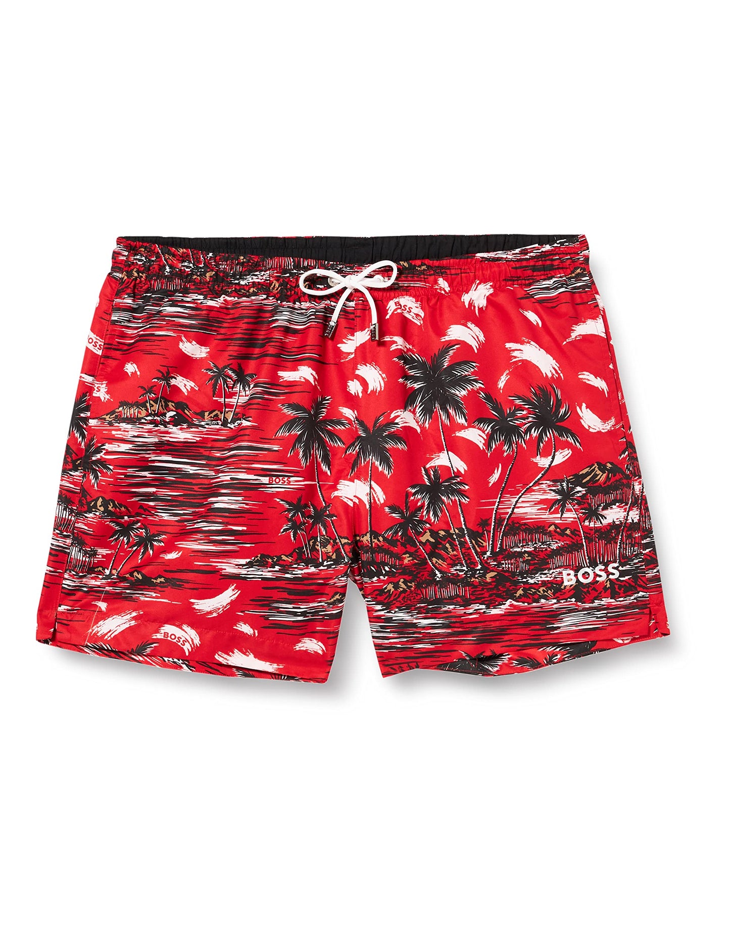 BOSS Men's Springfish Swim Shorts, Bright Red628, L