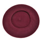 ZLYC Women's Classic French Artist Beret Beret, Burgundy red, One Size