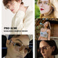 Pro Acme Pilot Sunglasses Women Men Trendy Rimless Frame Retro Square Shades Large Metal Sun Glasses(Gradient Pink Yellow)