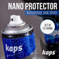 Kaps Shoe Protector Spray 2-Pack, 2 x 13.5 oz, Boot and Sneaker Waterproofer, for Leather Nubuck Suede Textile Fabric Canvas, Nano Protector Set, Water Repellent, Shield Against Rain Stains Moisture