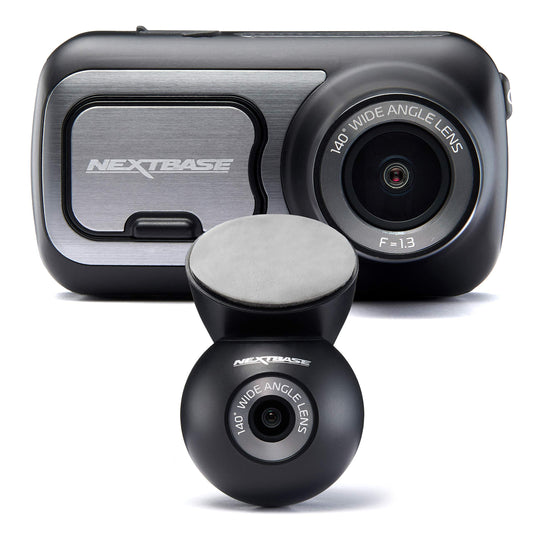 Nextbase 422GW Dash Cam Front and Rear Camera- Full 1440p/30fps Quad HD In Car Camera- WiFi Bluetooth GPS- Alexa Built-in- Night Vision- intelligent Parking Mode- 280° / 360 Dual 6 Lane Wide Recording