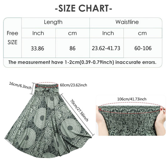 Adigaber Womens 2in 1 Vintage Maxi Skirt Floral Print Bohemia High Waist Summer Long Dresses Elegant A-Line Skirt for Party Beach Photos Black