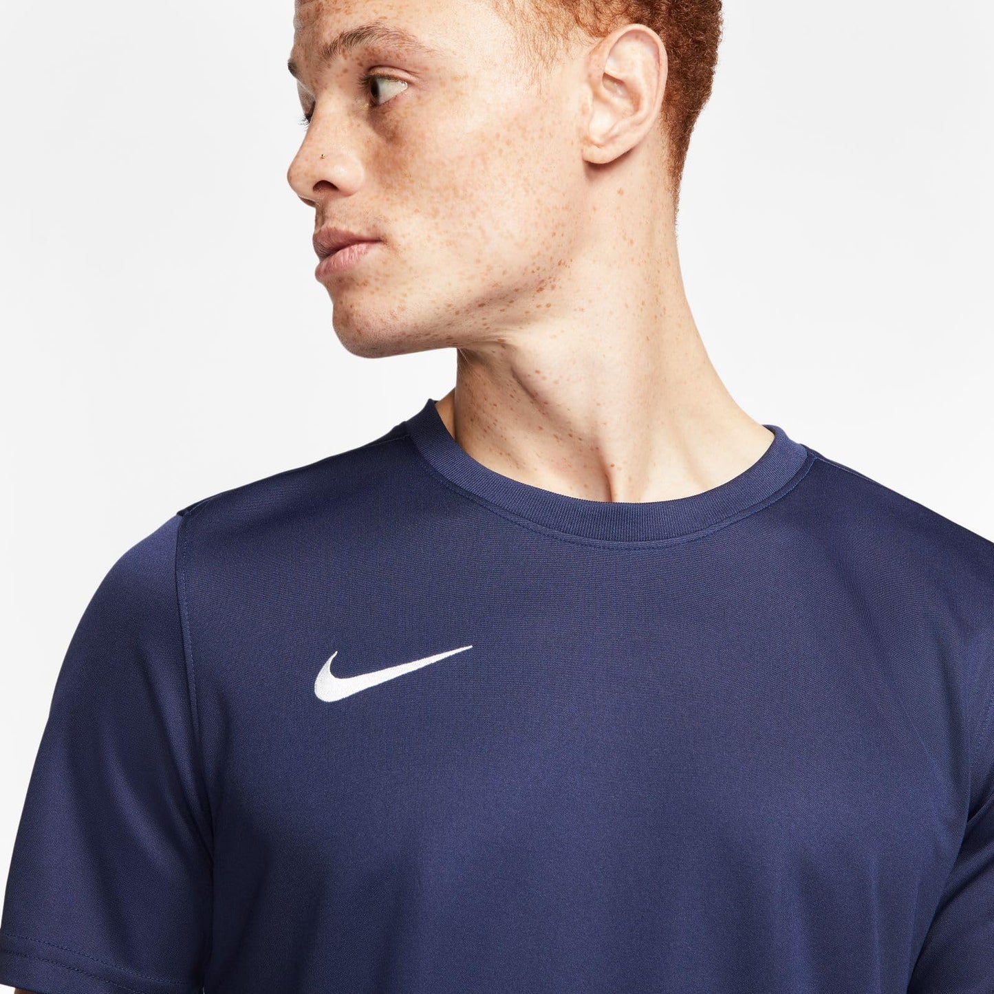 NIKE Mens Dri-fit Park 7 Jby T-Shirt, Midnight Navy/White, L EU