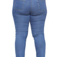 UC Womens Ex High Street Brand Straight Leg Denim Jeans Ladies Stretch Curve Fit Pockets (Blue, 20)