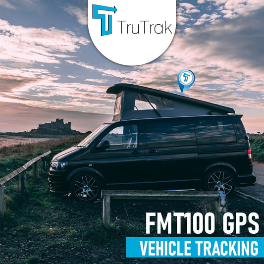 TruTrak Pro - FMT100+ GPS Tracker - Real Time Vehicle Tracker Device - Van, Motorcycle, Caravan, Motorhome, Tractor, Coach, Bike & Car Tracker - Pay As You Go, 12-24V Self Install Including SIM & Data