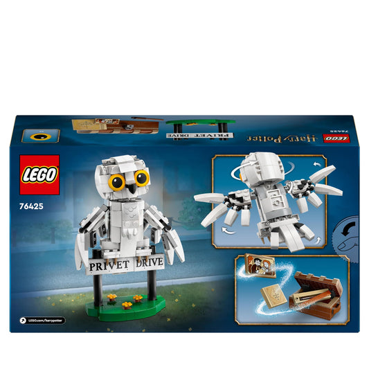 LEGO Harry Potter Hedwig at 4 Privet Drive, Buildable Toy for 7 Plus Year Old Kids, Girls & Boys, with an Owl Figure, Independent Play Set, Small Wizarding World Gift Idea 76425