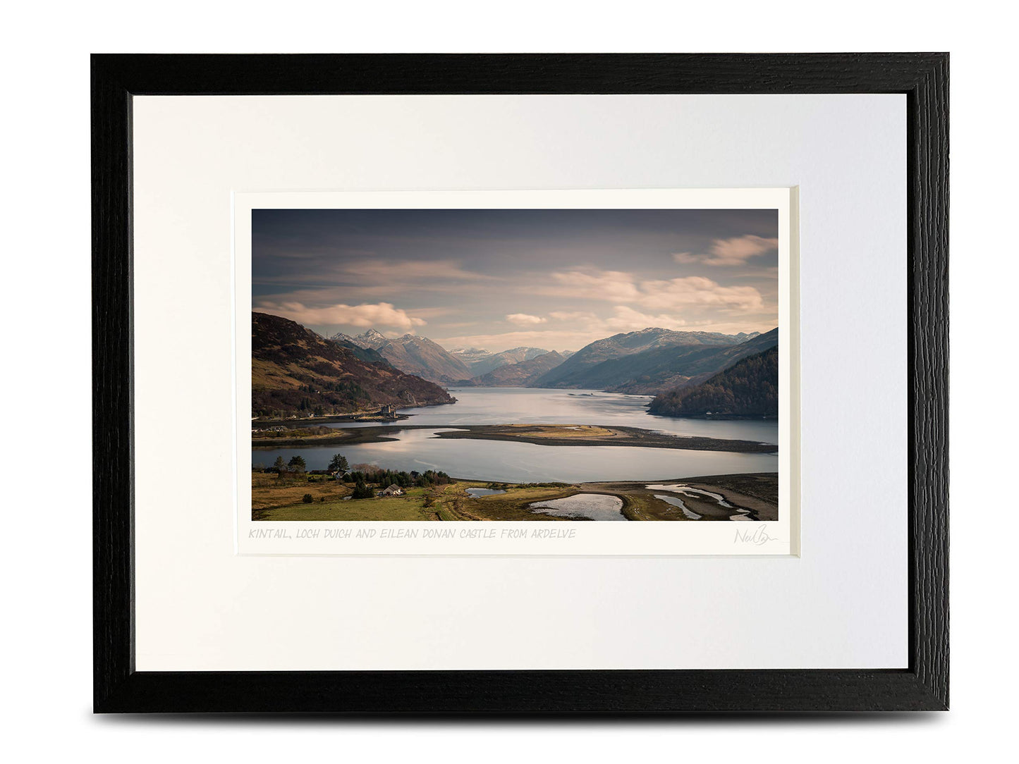 Loch Duich & Eilean Donan Castle Kintail Scotland - A4 (40x30cm) Framed or Unframed Scottish Fine Art Photo Print by Neil Barr of NB Photography