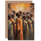 Artery8 African Country Gospel Choir Music for Him or Her Man Woman Birthday Thank You Congratulations Blank Art Greeting Card