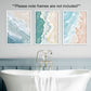 Abstract Beach Waves Set of 3 Unframed Wall Prints, Beach Sea Sand Coastal Landscape Bathroom Wall Art, Home Décor, Watercolour Style Abstract, Ocean Gallery Wall Art (A4)