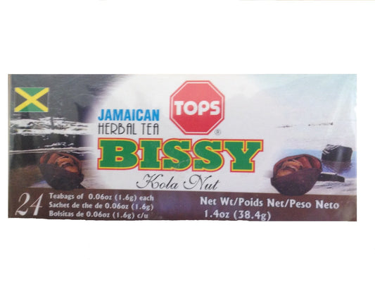 Tops Jamaican Bissy Herbal Tea, (Kola Nut) (Cola Accuminata)