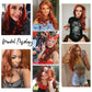 xiweiya Long Copper Red Synthetic Lace Front Wig Heat Resistant Body Wave Lace Front Wavy Wigs Free Part Natural Hair Wig for Women 24 Inch Fashion Glueless