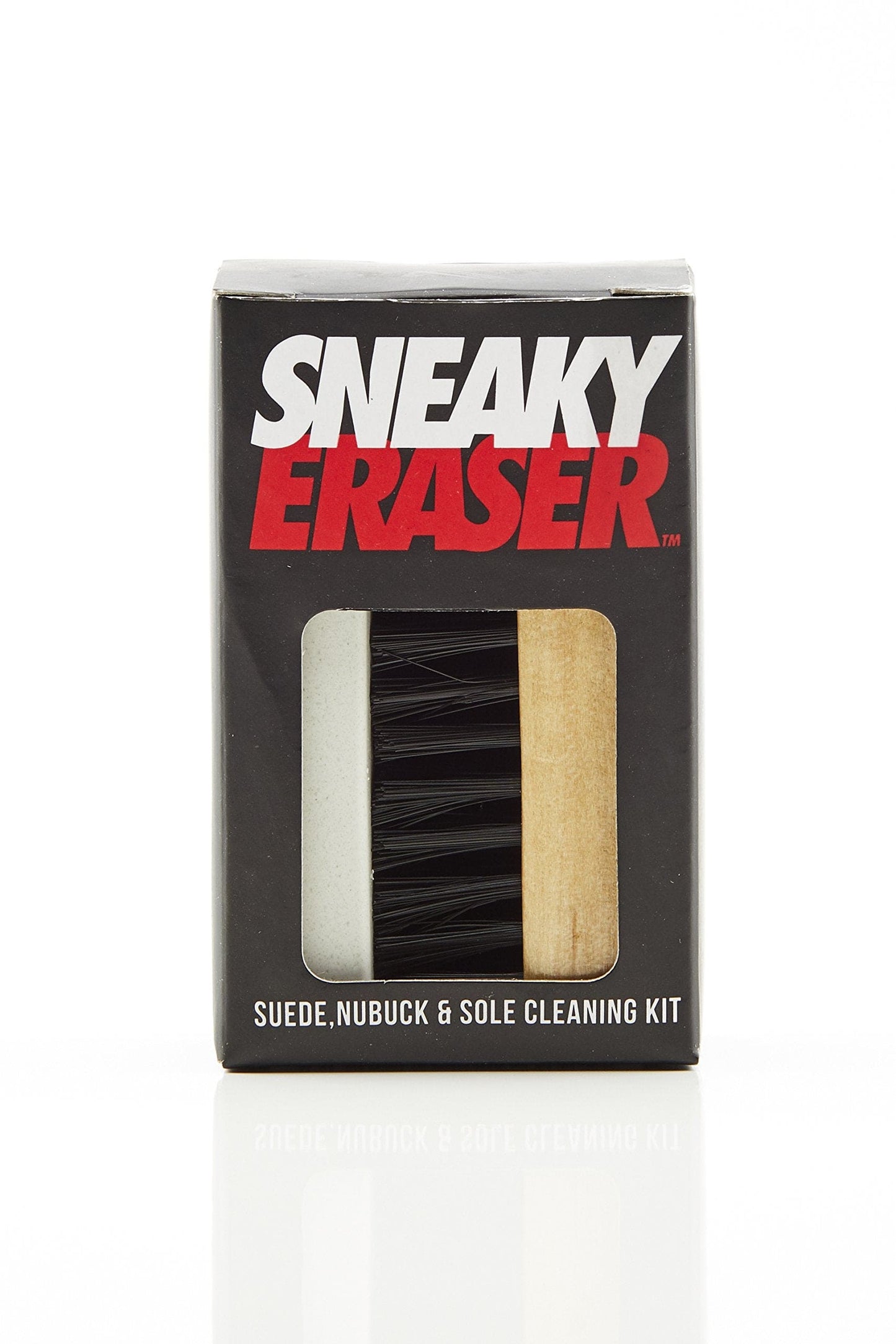 Sneaky Complete Shoe Care Kit - shoe trainer and suede protector spray cleaning kit, Black