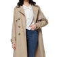 Orolay Long Trench Coat for Women with Belt Lightweight Double-Breasted Duster Trench Coat Slim Fit Khaki XL