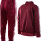 ChoiceApparel Mens Athletic 2 Piece Tracksuit Set (3XL, 888-Burgundy)