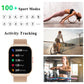 ZOSKVEE Smart Watch Answer/Make Calls, 2.01" Smartwatch Men Women, Fitness Watch with Blood Pressure, Sleep Monitor, Step Counter, 110+ Sports, IP68 Waterproof Fitness Smartwatches for Android iOS