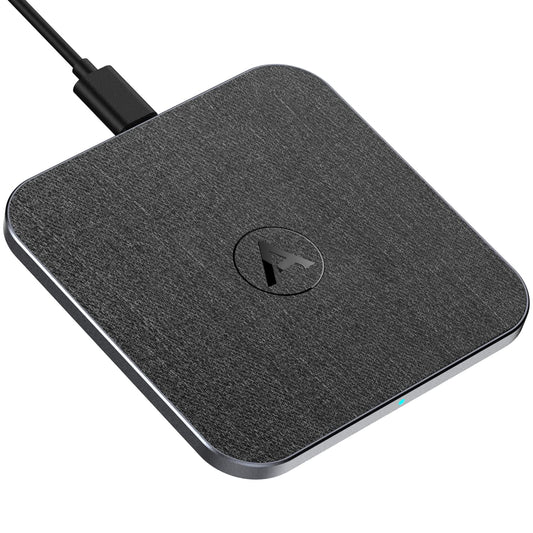 AGPTEK Wireless Charger, 15W Wireless Charging Pad for Samsung S24/S23/S22/S21/S20/S10/Z Flip 3/4/5, Compatible with iPhone 15/14/13/12/11/10/XR/XS, Google Pixel 5/6/7/8, AirPods, Qi-Certified, Black