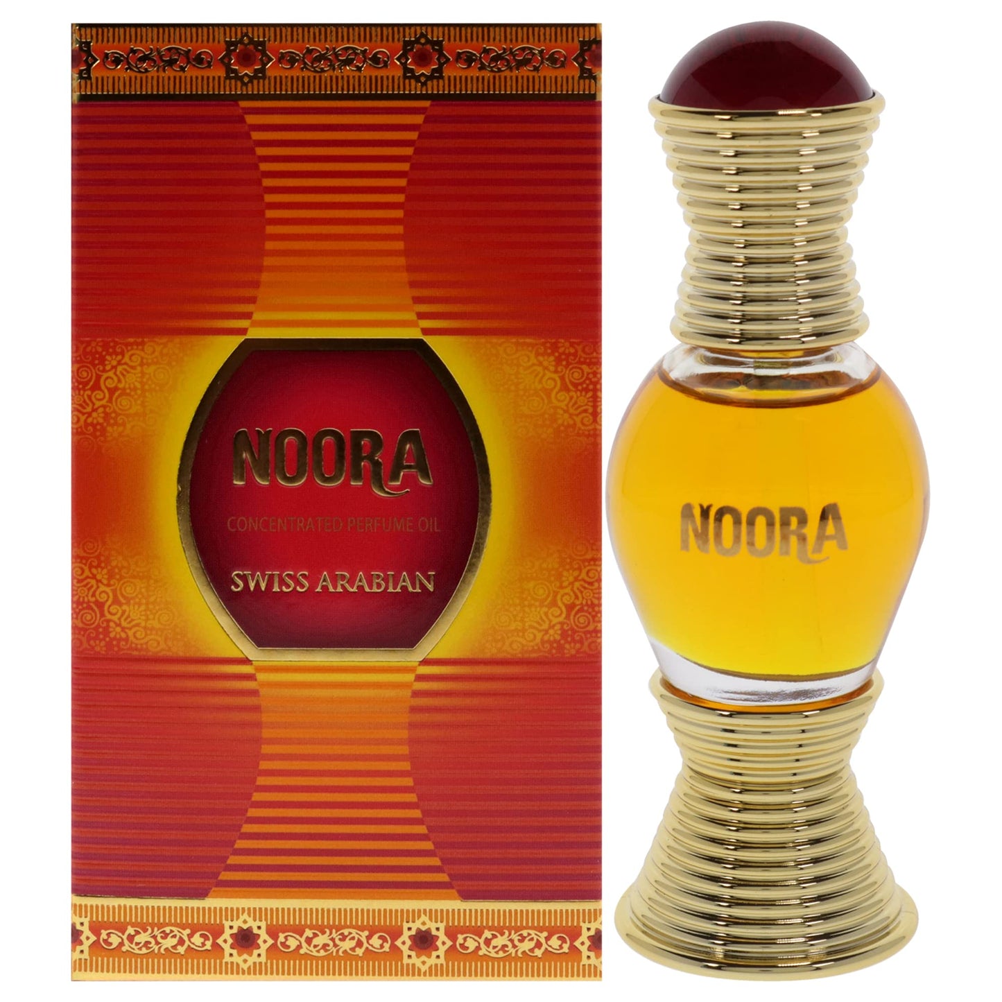 Swiss Arabian Noora - Luxury Products From Dubai - Long Lasting And Addictive Personal Perfume Oil Fragrance - A Seductive, Signature Aroma - The Luxurious Scent Of Arabia - 0.6 Oz