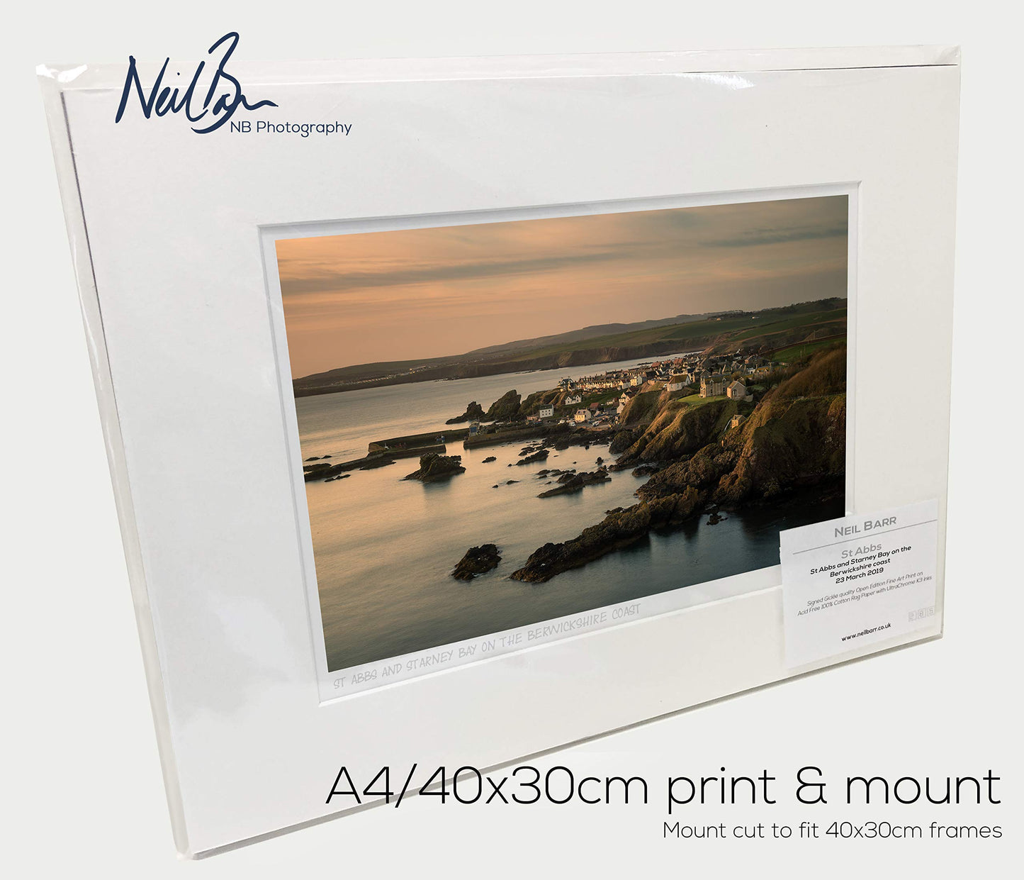 St Abbs & Starney Bay Berwickshire Scotland - A4 (40x30cm) Framed or Unframed Scottish Fine Art Photo Print by Neil Barr of NB Photography