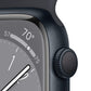 Apple Watch Series 8 (GPS, 45MM) - Midnight Aluminium Case with Midnight Sport Band (Renewed)