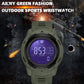 findtime Men's Digital Watch Waterproof Pedometer Watches Sport Watch Step Counter Calorie Military Watch with Stopwatch Alarm LED Backlight Countdown